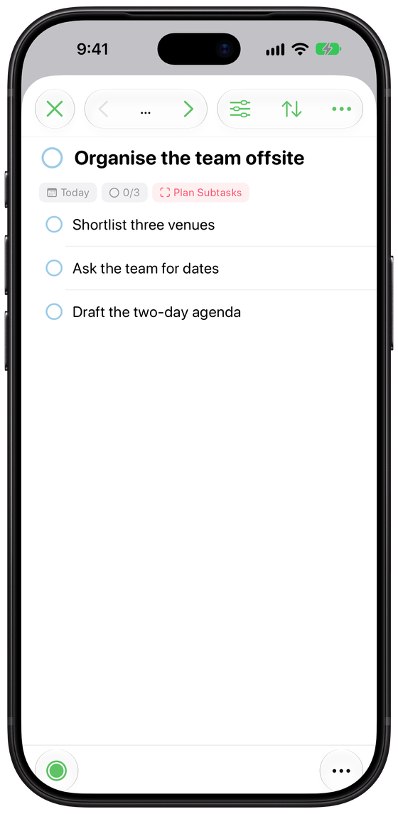 Plan Subtasks