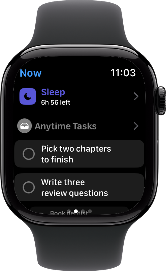 Apple Watch now view